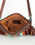 American Darling Cross Body Hand Tooled Saddle Blanket Genuine Leather Women Bag Western Handbag Purse