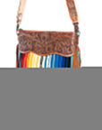 ADBGZ174R American Darling Hand Tooled Saddle Blanket Genuine Leather Women Bag Western Handbag Purse