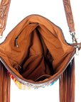 ADBGZ174R American Darling Hand Tooled Saddle Blanket Genuine Leather Women Bag Western Handbag Purse