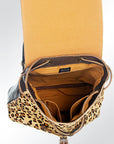 American Darling Hand Tooled Hair On Genuine Leather Women Bag Western Handbag Purse