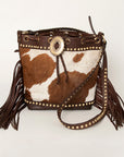 American Darling Bucket Hair On Genuine Leather Women Bag Western Handbag Purse