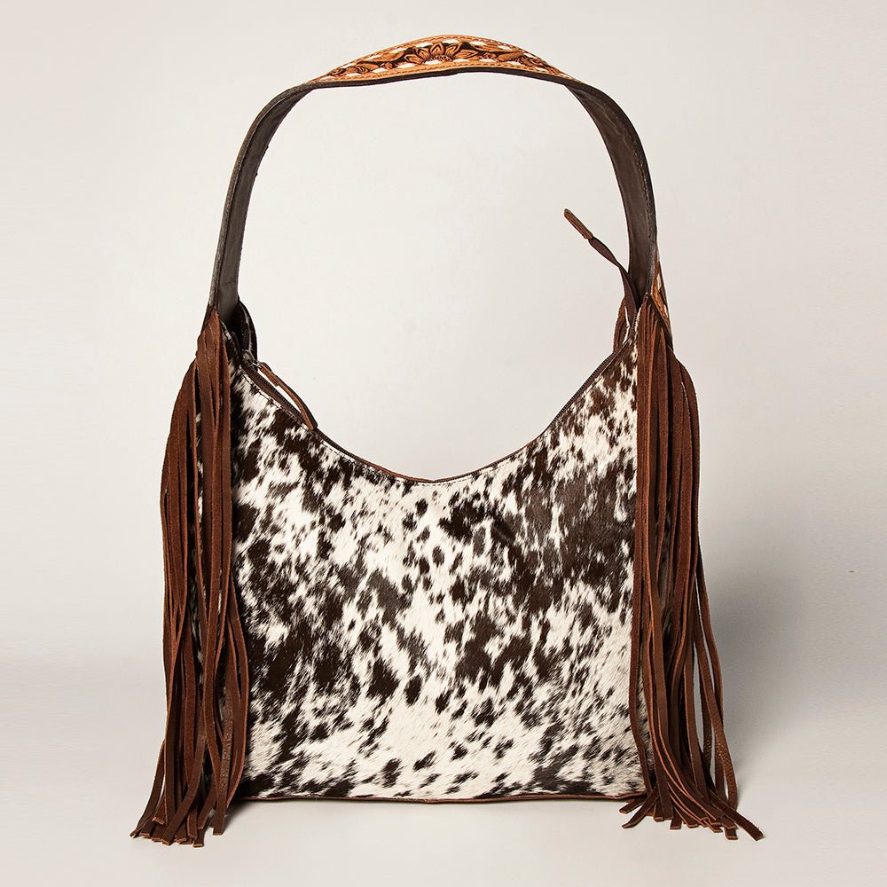 American Darling Hobo Hair On Genuine Leather Women Bag Western Handbag Purse