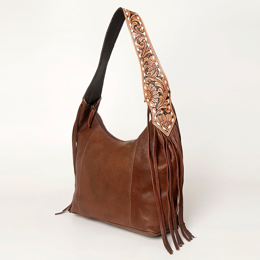 American Darling Hobo Hair On Genuine Leather Women Bag Western Handbag Purse