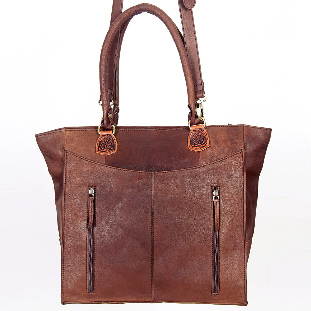 American Darling ADBGI114 Tote Hand Tooled Genuine Leather Women Bag Western Handbag Purse