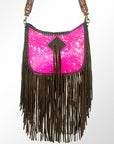 American Darling ADBGZ187PK Hobo Hair On Genuine Leather Women Bag Western Handbag Purse