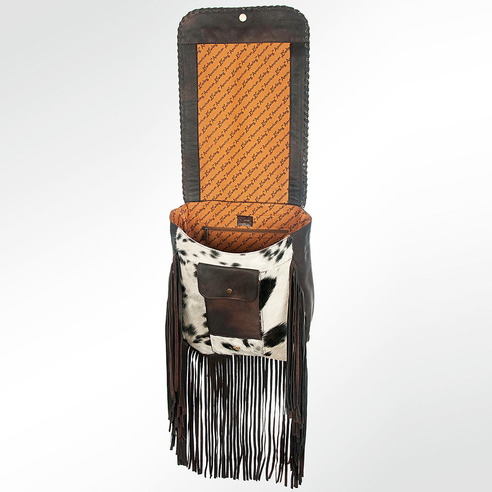 ADBGZ196BRW American Darling Saddle Blanket Genuine Leather Women Bag Western Handbag Purse