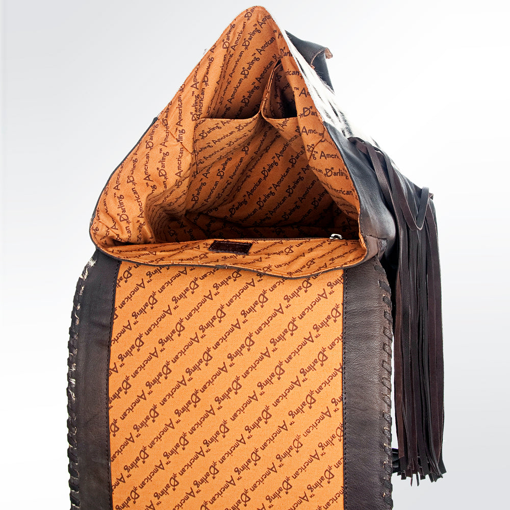ADBGZ196BRW American Darling Saddle Blanket Genuine Leather Women Bag Western Handbag Purse