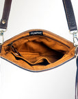 ADBGZ204 American Darling Hand Tooled Hair On Genuine Leather Women Bag Western Handbag Purse