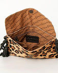 American Darling ADBGZ207CHE Envelope Hair-On Genuine Leather Women Bag Western Handbag Purse