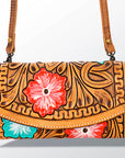 American Darling Organiser Hand Tooled Saddle Blanket Genuine Leather Western Women Bag Handbag Purse | Organiser Bag for Women | Cute Organiser Bag |Organiser Purse