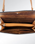 American Darling Organiser Hand Tooled Saddle Blanket Genuine Leather Western Women Bag Handbag Purse | Organiser Bag for Women | Cute Organiser Bag |Organiser Purse