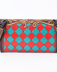American Darling Organiser Hand Tooled Saddle Blanket Genuine Leather Western Women Bag Handbag Purse | Organiser Bag for Women | Cute Organiser Bag |Organiser Purse