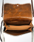 American Darling ADBG520 Organiser Hand Tooled Genuine Leather Women Bag Western Handbag Purse