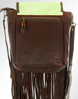 American Darling ADBG532GRN Crossbody Hair-On Genuine Leather Women Bag Western Handbag Purse