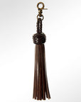 American Darling Tassel Fringes Genuine Leather For Bags Dark Brown