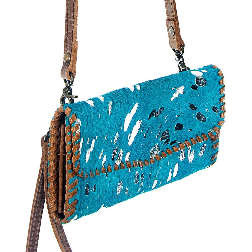 American Darling ADBG514BR Small Crossbody Hand Tooled Genuine Leather Women Bag Western Handbag Purse