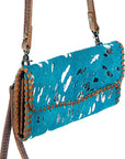 American Darling ADBG514BR Small Crossbody Hand Tooled Genuine Leather Women Bag Western Handbag Purse