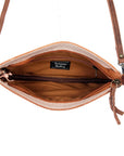 American Darling Small Crossbody Hand Tooled Hair On Genuine Leather Women Bag Western Handbag Purse