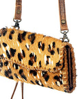 American Darling ADBG514BR Small Crossbody Hand Tooled Genuine Leather Women Bag Western Handbag Purse
