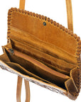 American Darling ADBG514BR Small Crossbody Hand Tooled Genuine Leather Women Bag Western Handbag Purse