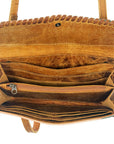 American Darling ADBG514BR Small Crossbody Hand Tooled Genuine Leather Women Bag Western Handbag Purse
