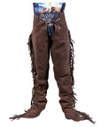 Brown Hilason Full Grain Leather Shotgun Work Chaps