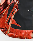Hilason Western Pro Rodeo Bull Riding Chaps Leather Youth Kid