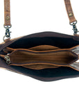American Darling ADBG535BR Wallet Hand Tooled Genuine Leather Women Bag Western Handbag Purse