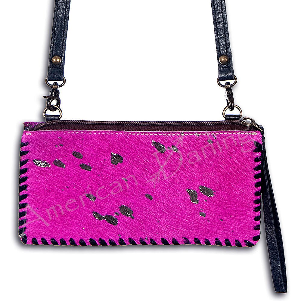 American Darling ADBG535BR Wallet Hand Tooled Genuine Leather Women Bag Western Handbag Purse