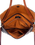American Darling ADBG503BRWFRNG Wallet Hair-On Genuine Leather Women Bag Western Handbag Purse