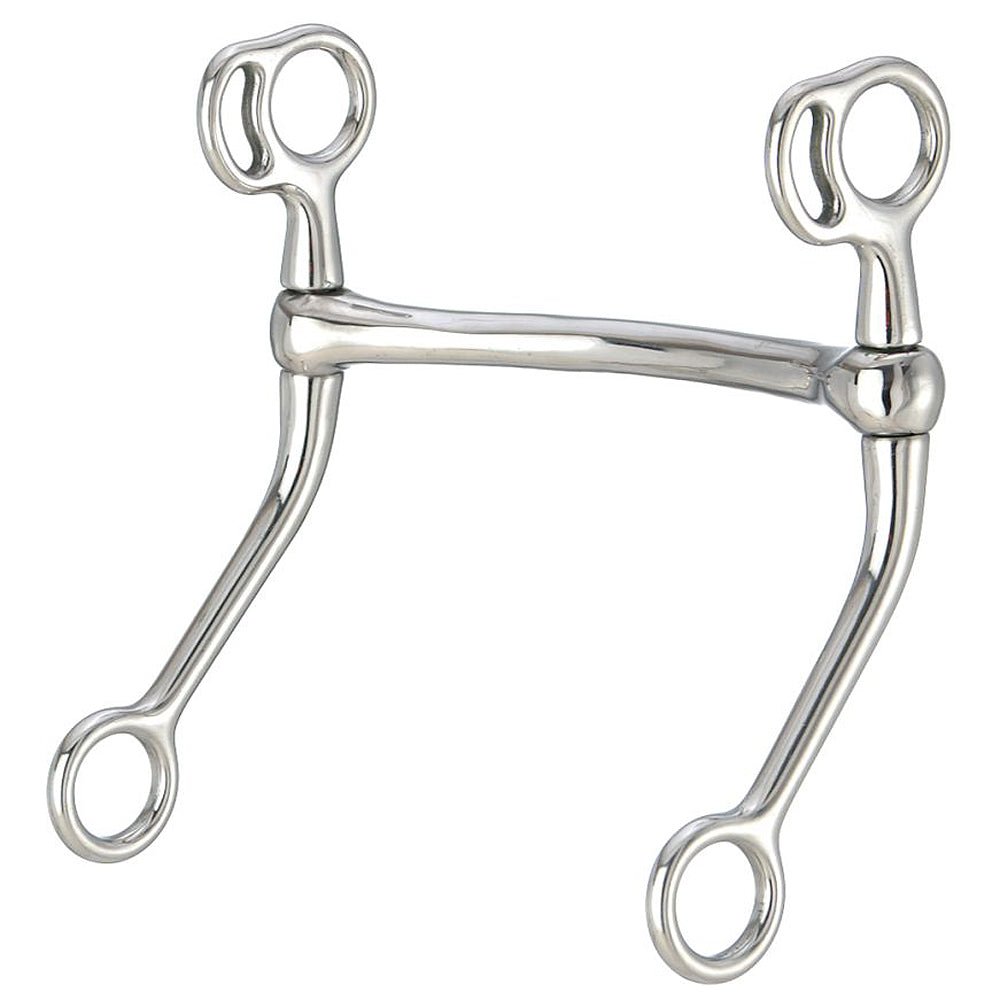 5 In Tough 1 Silver Star Stainless Steel Mullen Mouth Reining H. Bit –