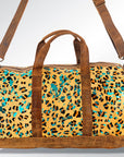 American Darling ADBGS174CHETRQ Duffel Hair On Genuine Leather Women Bag Western Handbag Purse