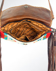 American Darling Saddle Blanket Genuine Leather Women Bag Western Handbag Purse