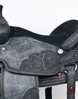 HILASON W. H. Ranch Roping Roper American Leather Saddle Black –