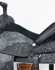 HILASON W. H. Ranch Roping Roper American Leather Saddle Black –