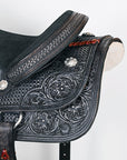 HILASON W. H. Ranch Roping Roper American Leather Saddle Black –