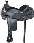 HILASON W. H. Ranch Roping Roper American Leather Saddle Black –