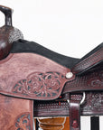 HILASON W. H. Ranch Roping Roper American Leather Saddle Dark Brown –