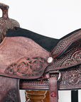 HILASON W. H. Ranch Roping Roper American Leather Saddle Dark Brown –