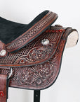 HILASON W. H. Ranch Roping Roper American Leather Saddle Dark Brown –