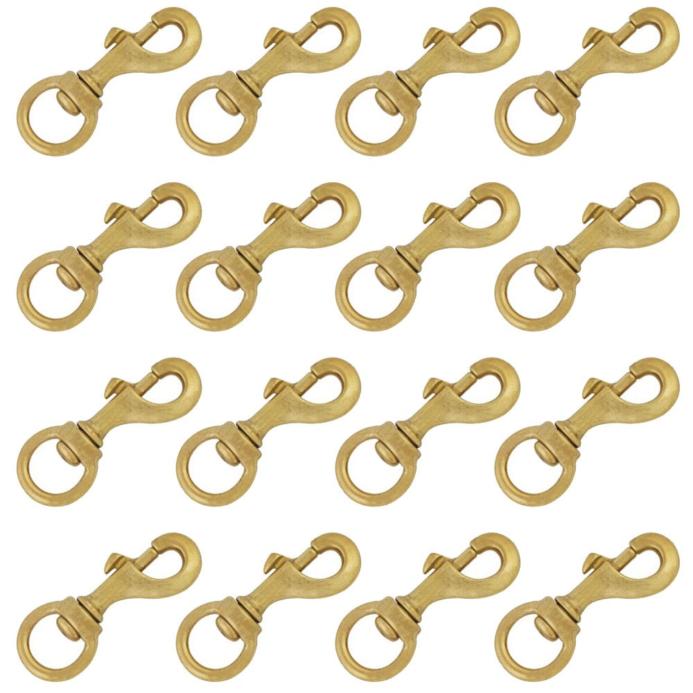 1 1/8 In X 4 3/4 Hilason Swivel Round Eye Bolt Snap Solid Brass –