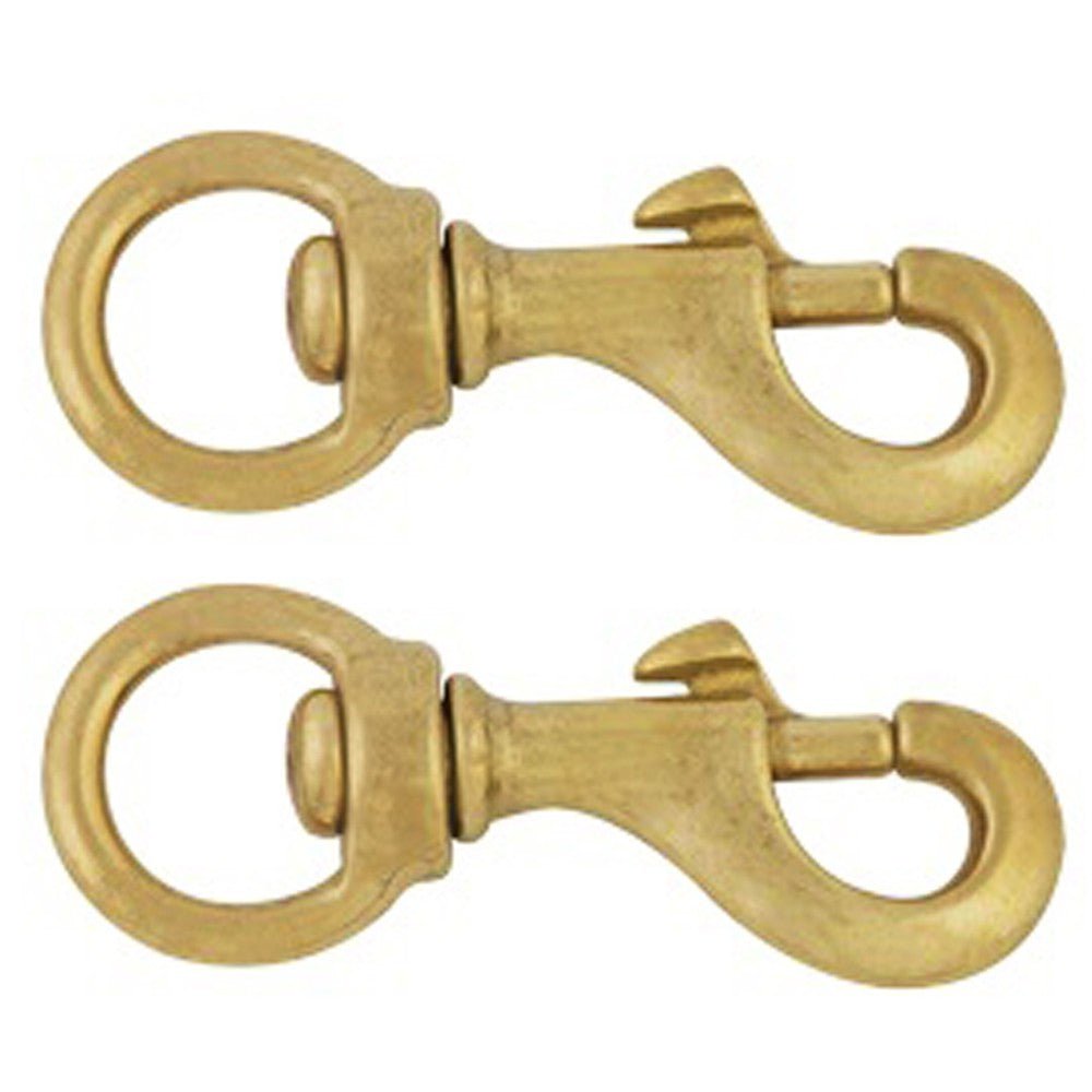 1 In X 3 1/2 Hilason Swivel Round Eye Bolt Snap Solid Brass – Hilason