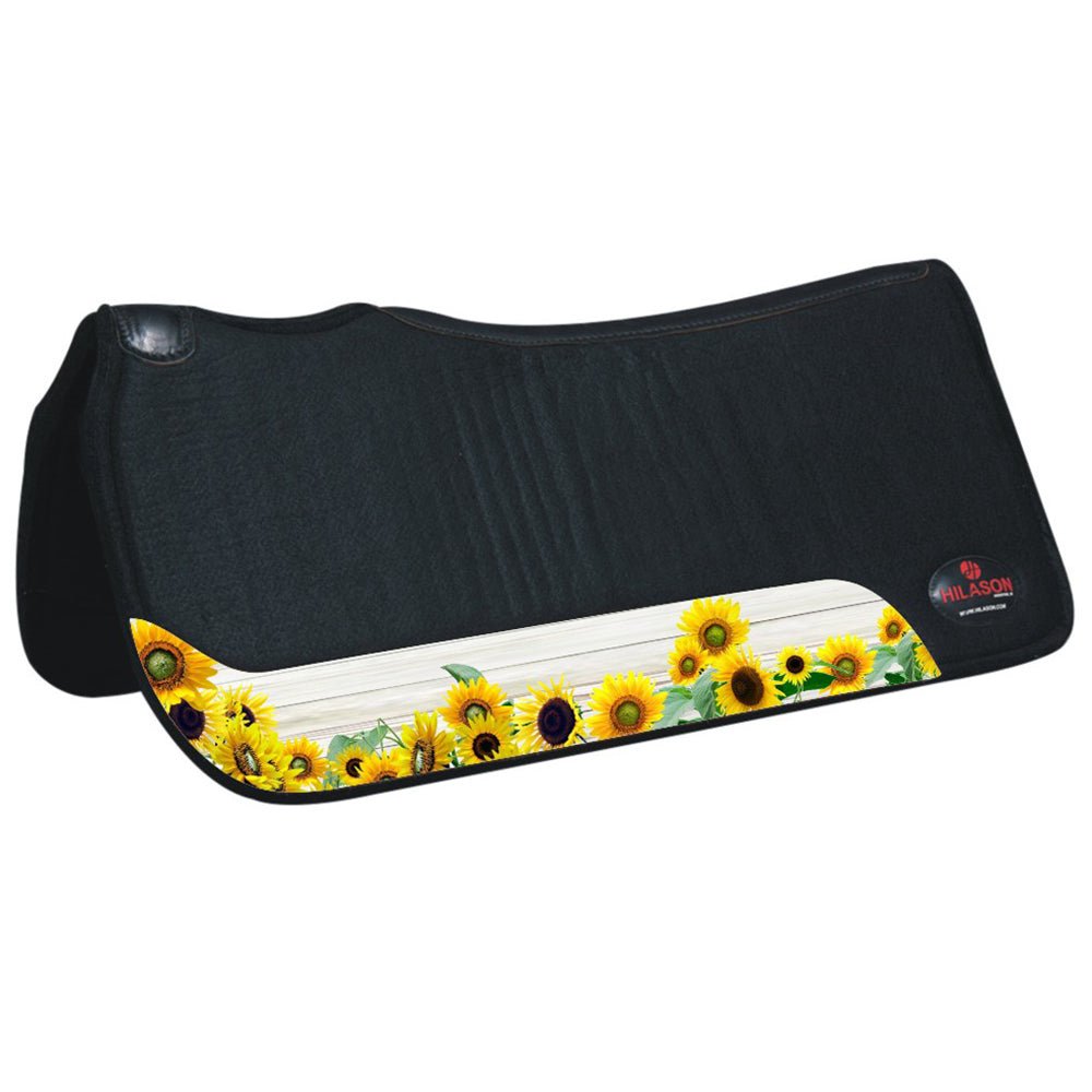 HILASON 31 In X 30 In Western Horse 100% Wool Felt Saddle Pad
