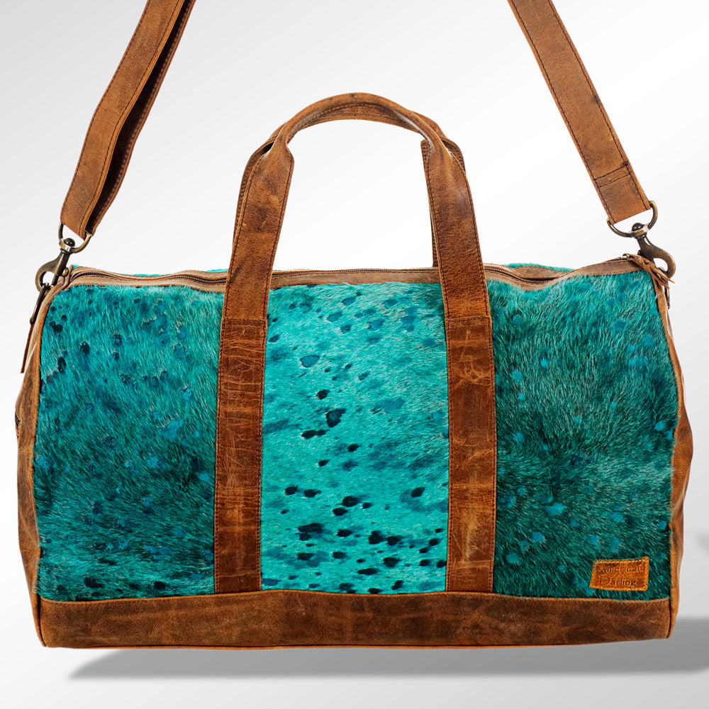 American Darling Women's Duffel Bag Western Hair On Genuine Leather Handbag and Ladies Purse