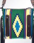 American Darling ADBGZ226 Signature Crossbody Hand Tooled Saddle Blanket Genuine Leather Women Bag Western Handbag Purse