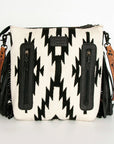 American Darling Cross Body Hand Tooled Hair On Genuine Leather Women Bag Western Handbag Purse
