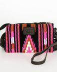 American Darling ADBGZ231 Clutch Hand Tooled Saddle Blanket Genuine Leather Women Bag Western Handbag Purse
