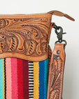 American Darling ADBGZ240 Tote Hand Tooled Saddle Blanket Genuine Leather Women Bag Western Handbag Purse