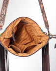 American Darling ADBGZ241 Signature Crossbody Hand Tooled Saddle Blanket Genuine Leather Women Bag Western Handbag Purse