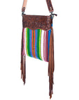 American Darling ADBGZ242 Signature Crossbody Hand Tooled Saddle Blanket Genuine Leather Women Bag Western Handbag Purse